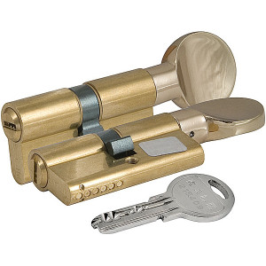Цилиндровый механизм Kale kilit (Кале килит) с вертушкой 164 SM/80 (35+10+35) mm латунь 5 кл.