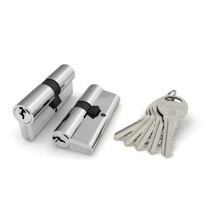 Цилиндровый механизм Fuaro (Фуаро) R300/70 mm (30+10+30) CP хром 5 кл.