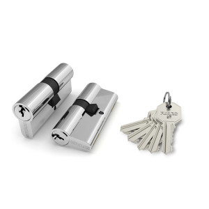 Цилиндровый механизм Fuaro (Фуаро) 100 CA 62 mm (26+10+26) CP хром 5 кл.