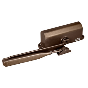 Доводчик дверной Dorma (Дорма) DORMA TS 77 EN4, с рычажной тягой, коричневый