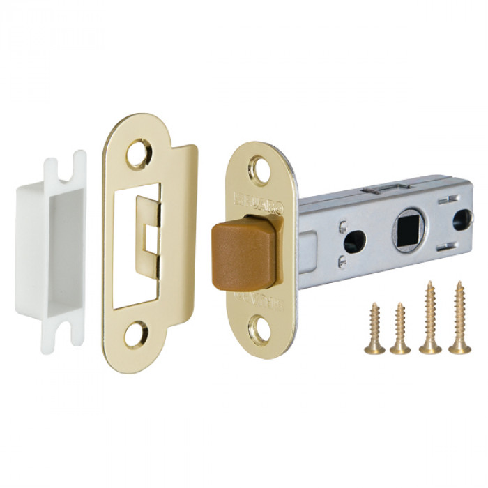 Защелка врезная Fuaro (Фуаро) PLASTIC P22-45-25 GP латунь