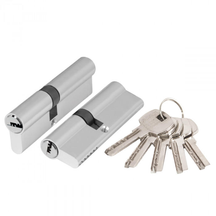 Цилиндровый механизм Ajax (Аякс) AX200/60 mm (25+10+25) CP хром 5 кл.