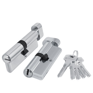 Цилиндровый механизм Fuaro (Фуаро) с вертушкой 200 ZM 70 mm (30+10+30) CP хром 5 кл.