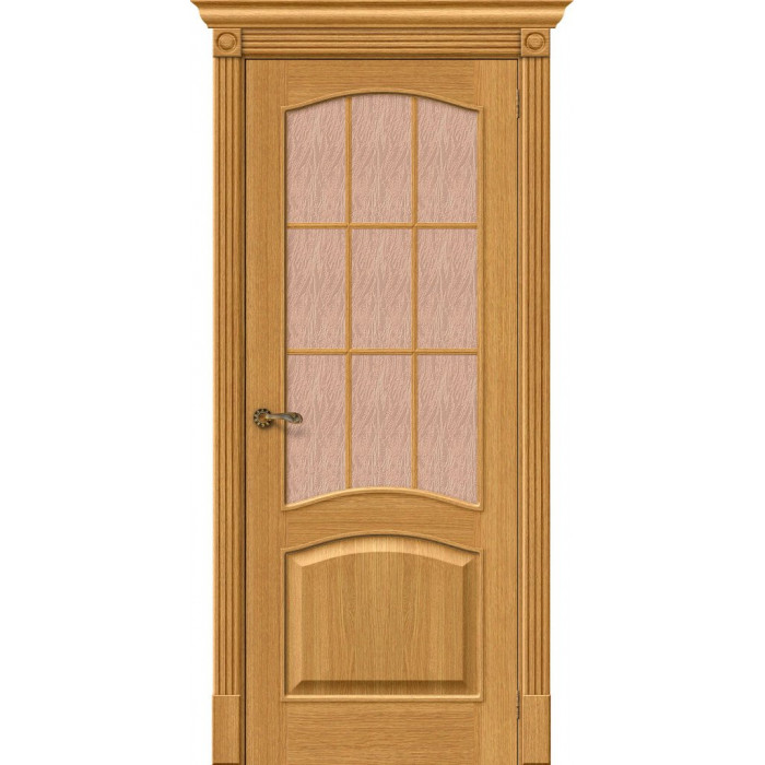 Межкомнатная дверь Вуд Классик-33 Natur Oak Bronze Gloria