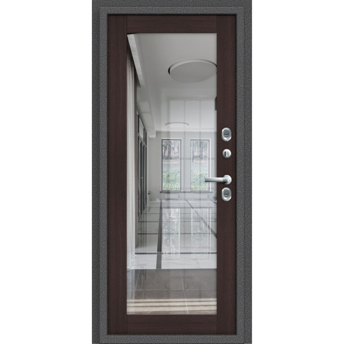Входная дверь Термо 220 Антик Серебро/Wenge Veralinga
